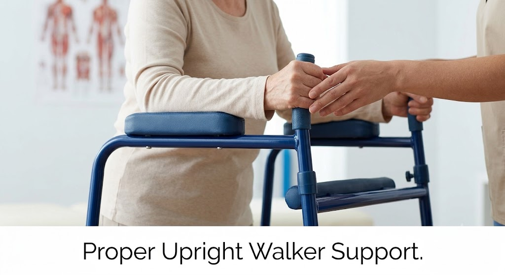 Lightweight folding walker for adults