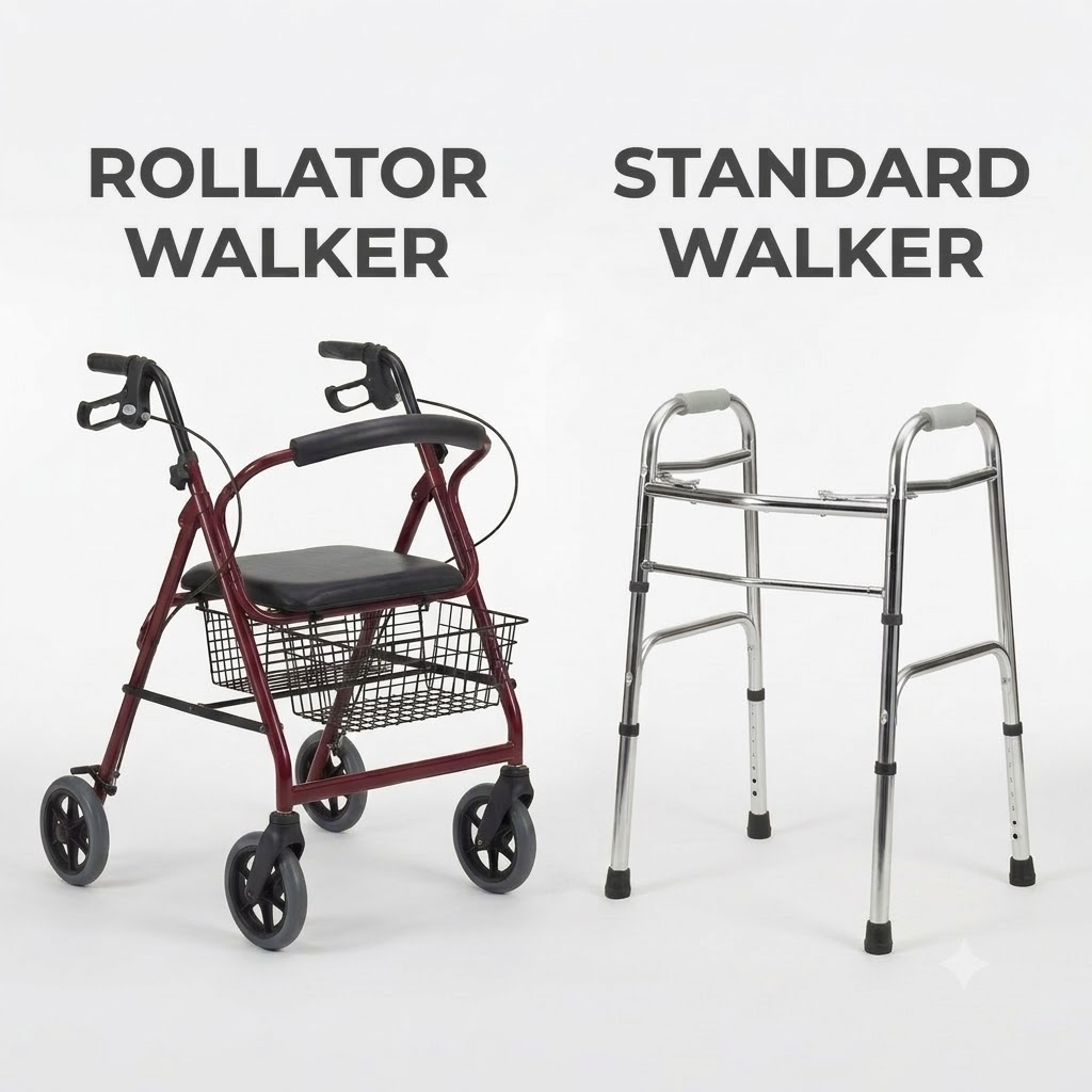 Rollator for seniors with arthritis