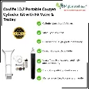 Oxylife 10.2 portable oxygen cylinder kit with FA valve and trolley for home care.webp