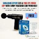 gun massager with eye wash cup.webp