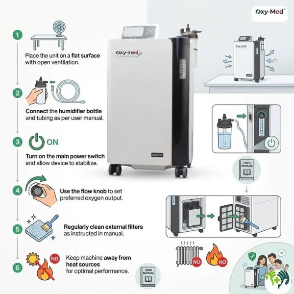 OxyMed Oxygen Concentrator 5 L uses.webp