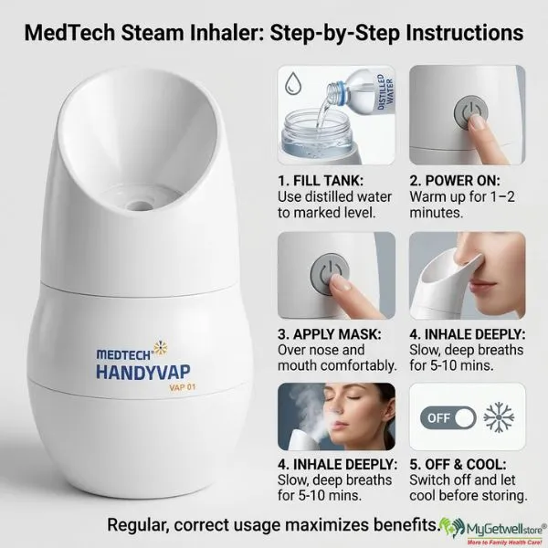 medtech steam inhaler how to use.webp