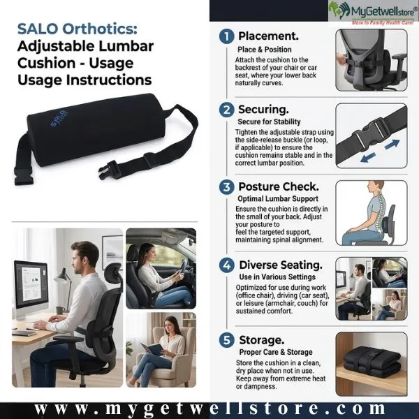d shape lumbar back support cushions backrest.webp