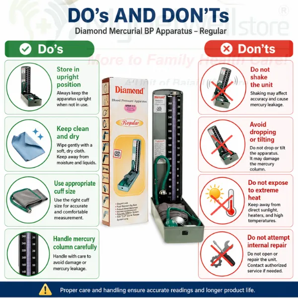 do's and don't diamond mercury bp instrument.webp