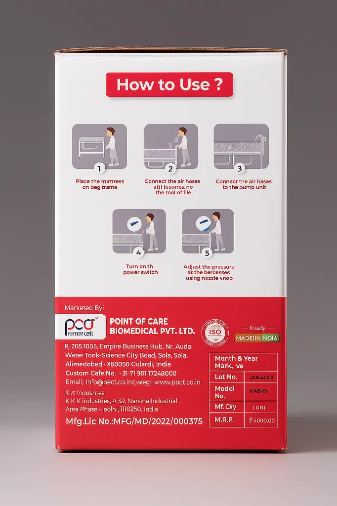 Air mattress of POCT side view.webp