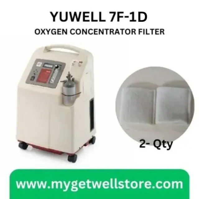 Yuwell 7F-1D Oxygen Concentrator Replacement Filters (Pack of 2) – Original Parts