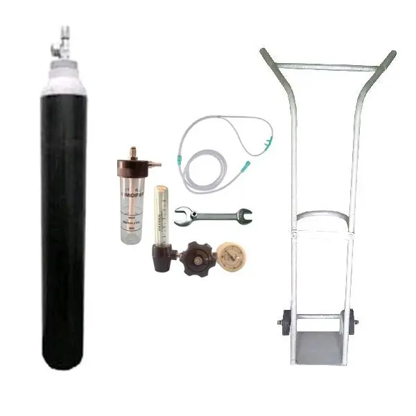 Oxylife 10.2 Kit – Oxygen Cylinder kit with FA Valve and Trolley