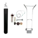 Oxylife 10.2 Portable Oxygen Cylinder Kit with FA Valve & Trolley