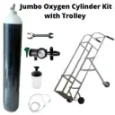 Jumbo Oxygen Cylinder Kit with Click Type Regulator & Trolley | Complete Oxygen Setup for Home & Clinic Use
