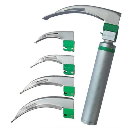 Fiber Optic Laryngoscope Set (4 Blades) – Macintosh & Miller