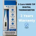 S. Cure Hard Tip Memory Recall Digital Thermometer – Fast Reading, Durable Probe