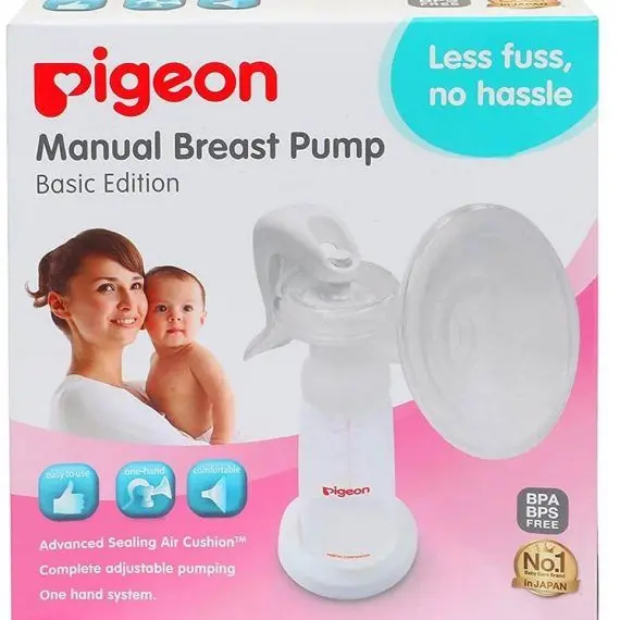Pigeon Manual Breast Pump – Basic BPA-Free Breast Milk Pump for Home Use