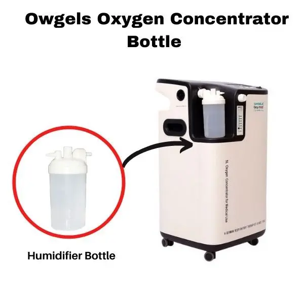 Owgels Oxygen Concentrator Humidifier Bottle Compatible
