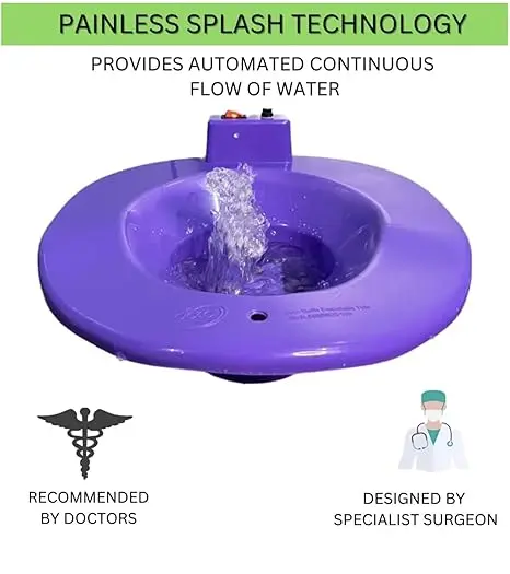 Automatic Electric Sitz Bath Tub Fountain – Fast Pain Relief for Piles, Hemorrhoids & Postpartum Care