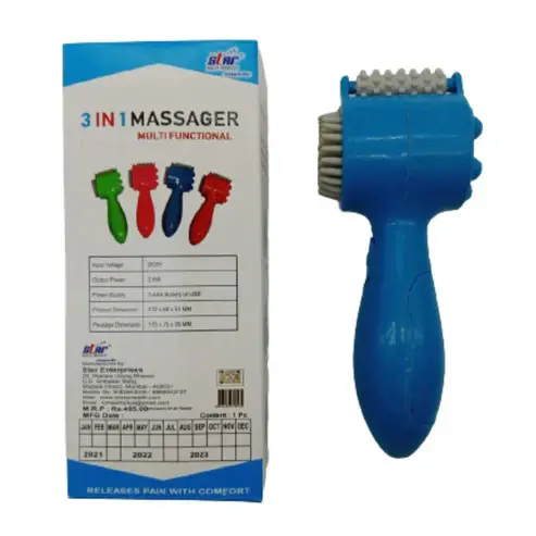 3 in 1 Head & Scalp Massager | Portable, USB & Battery Operated | Relax & Relieve Stress
