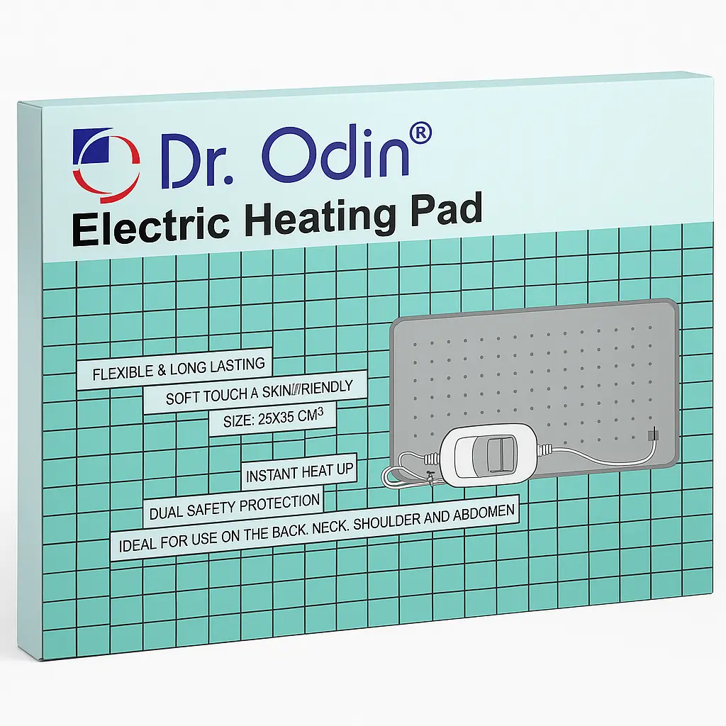 Dr. Odin Electric Heating Pad for Pain Relief | Fast Heating Pad for Back, Neck & Knee Comfort