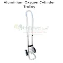 Aluminium Oxygen Cylinder Trolley with Wheels – 10 Litre Support Stand