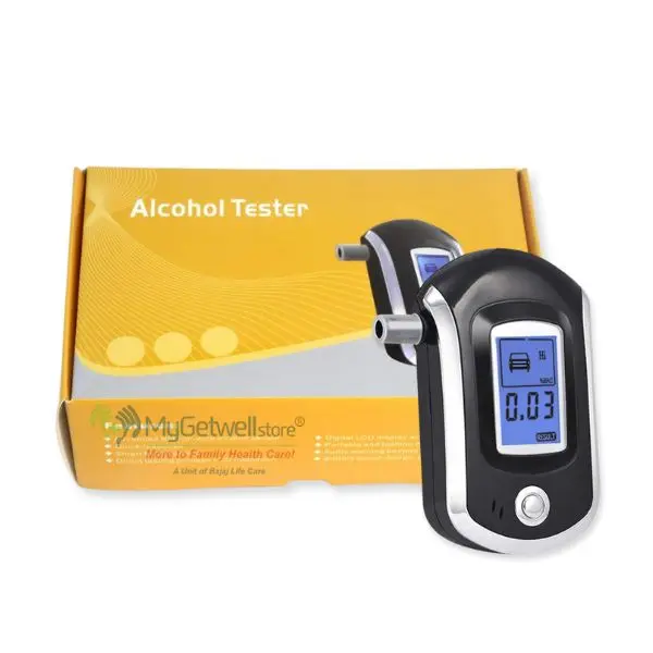 Digital Alcohol Tester | Portable Breath Analyzer Machine for Car, Police & Personal Use | Accurate BAC Detection Device – My Get Well Store