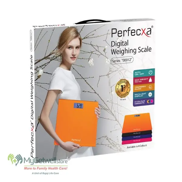 Perfecxa Digital Weighing Scale | High-Precision Body Weight Machine for Home, Gym & Clinic | LCD Display | Durable & Accurate