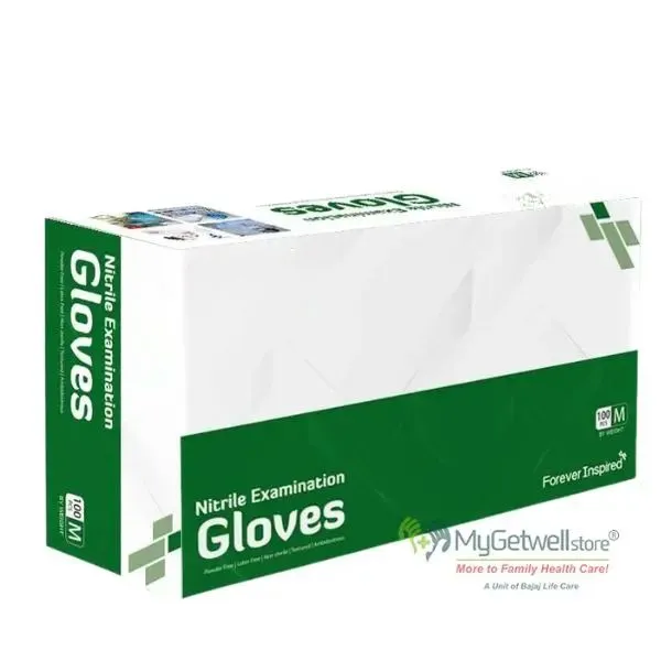 Nitrile Examination Gloves Powder-Free Latex-Free | Pack of 100 | High Grip & Durable