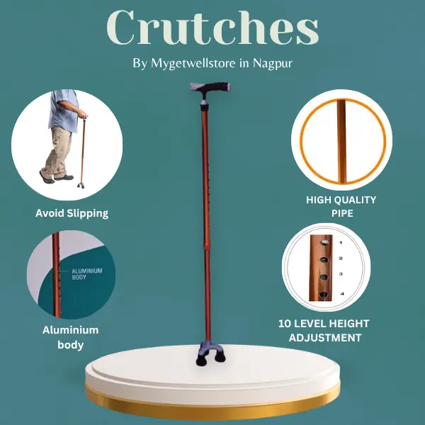 Premium Adjustable Crutches for Comfortable Mobility – Buy in Nagpur | MyGetWellStore