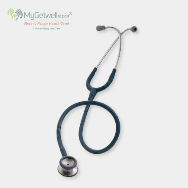 Basic Stethoscope for Medical Students & Clinics – Lightweight, Dual Head (Black)