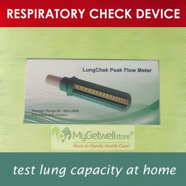 LungChek Peak Flow Meter – Portable Respiratory Check Device