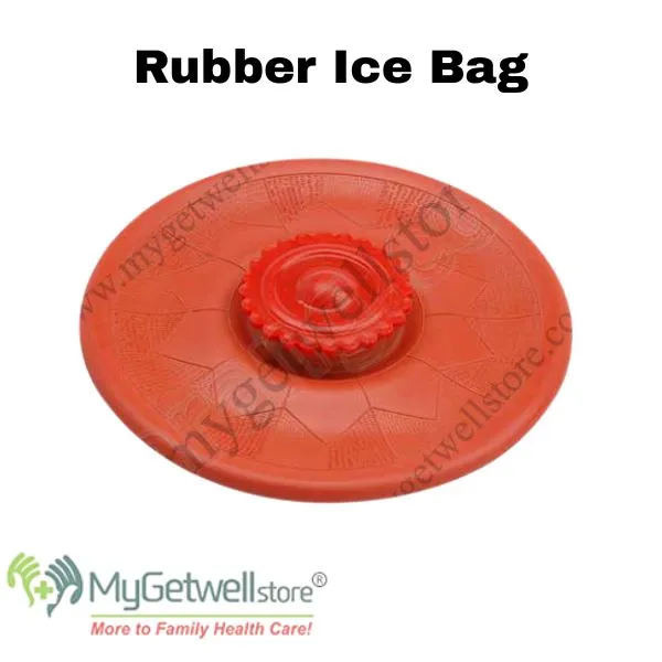 [Mygetwellstore] Reusable Rubber Ice Bag with Secure Pouch – Leakproof Personal Care Ice Bag