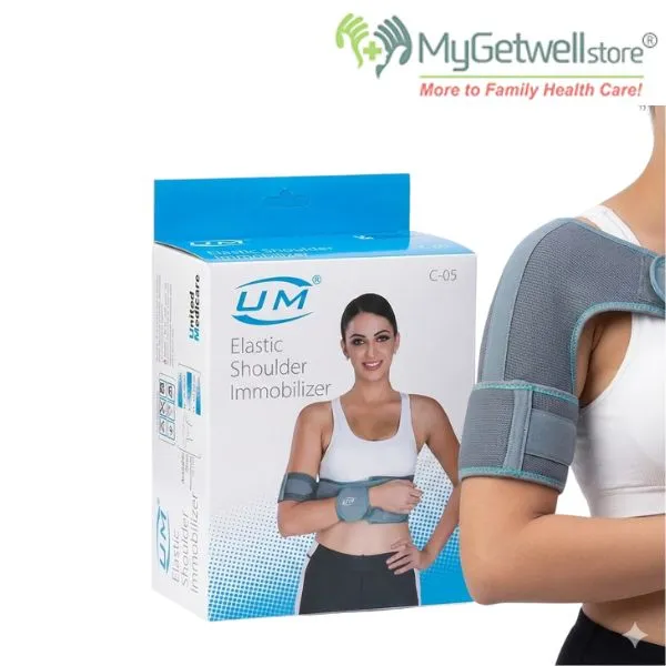 [UM] Elastic Shoulder Immobilizer Belt – Adjustable Support & Secure Fit
