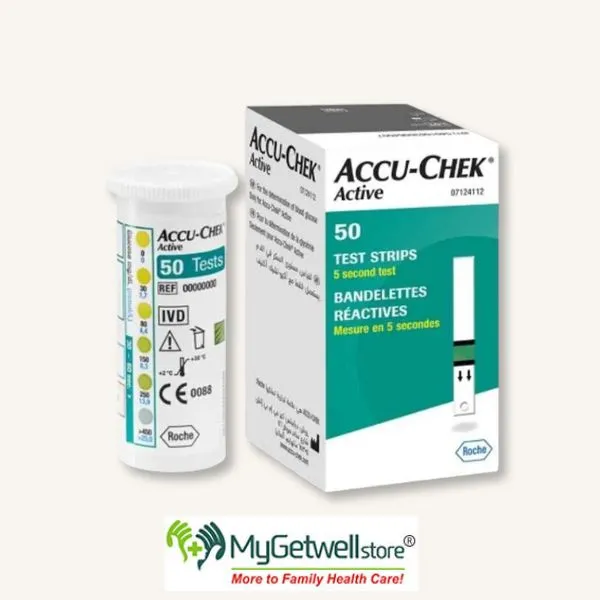 Accu-Chek Active Blood Glucose Test Strips – 50 Strips