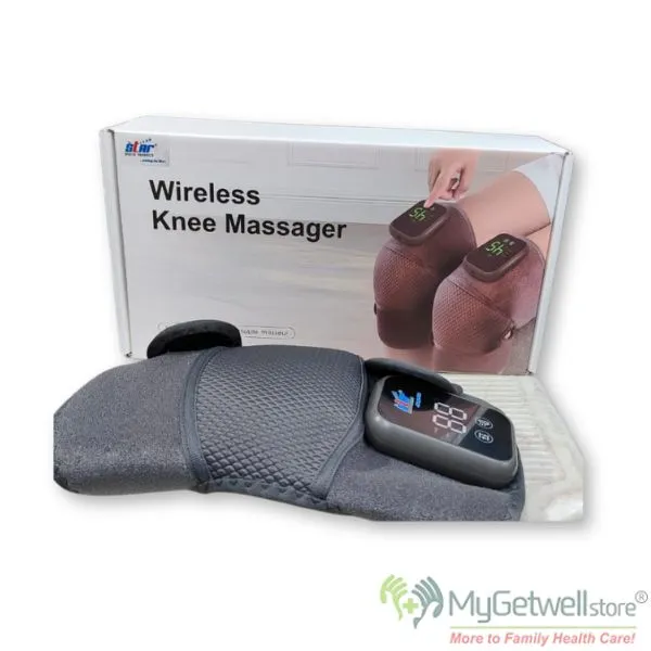 Wireless Knee Massager with Heat & Vibration for Pain Relief - (1 piece)