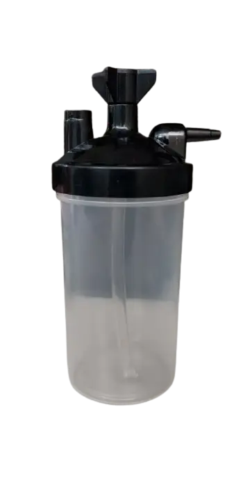 Medical-Grade Plastic Humidifier Bottle for Oxygen Concentrators – Leak-Proof, Universal Fit