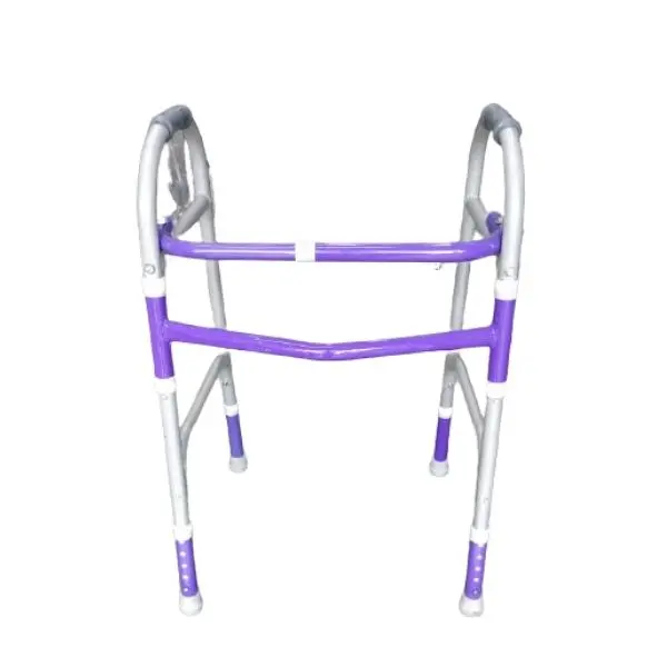 Foldable Adjustable Aluminium Walker for Adults – Plain Design