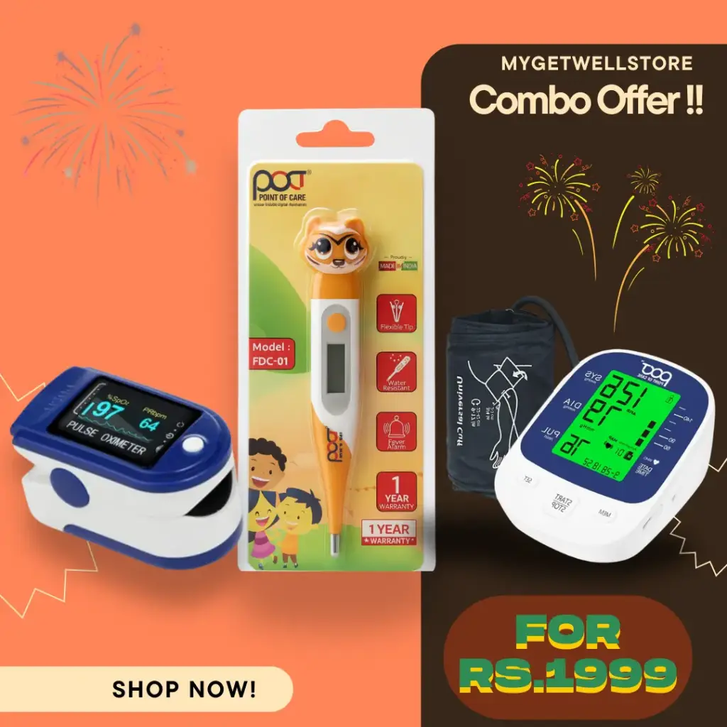 Special Offer For Family Wellness ( Thermometer + BP Monitor + Pulse Oximeter)