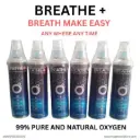 Breathe+ Portable Oxygen Can 12L - Emergency O2 for Travel & High Altitude (Pack of 2) | Oxygen Can Instant Delivery Available