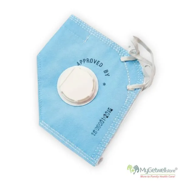 N95 Mask With Respirator Adjustable Ear Loop | Reusable Face Mask Online India (Pack Of 2) (Pack of 2)