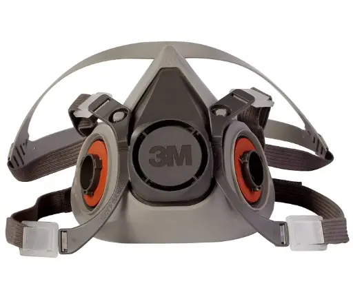 3M Half Facepiece Reusable Respirator 6200/07025 With Filter 1 Pair