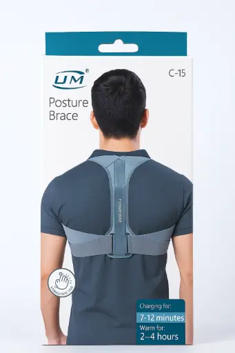 UM Adjustable & Breathable Posture Corrector Back Brace Shoulder Support Trainer for Body Correction, Neck, Back and Shoulder Pain Relief