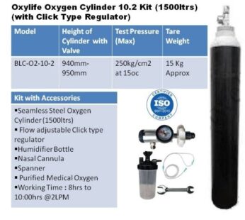 Oxylife 10.2 Kit (with Click Type Regulator)