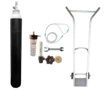 Oxylife 10.2 Kit – Oxygen Cylinder kit with FA Valve and Trolley