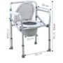 Commode Chair Steel Height Adjustment