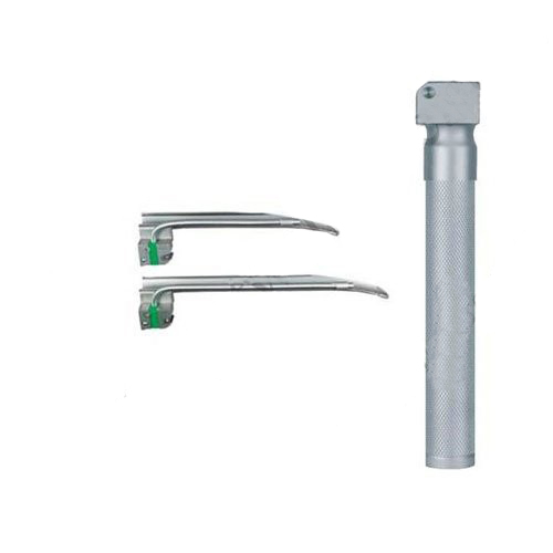 Optic Fiber Laryngoscope (Set of 2) with Pouch for Paediatric