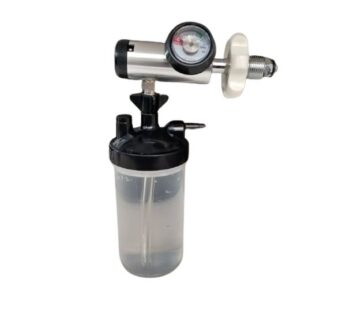 Oxygen Regulator – Click Type with Humidifier Bottle (No need Spanner – Easy Hand Tightened)