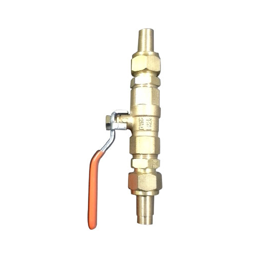 Isolation Valve with Nut & Nipple Adopter -15mm
