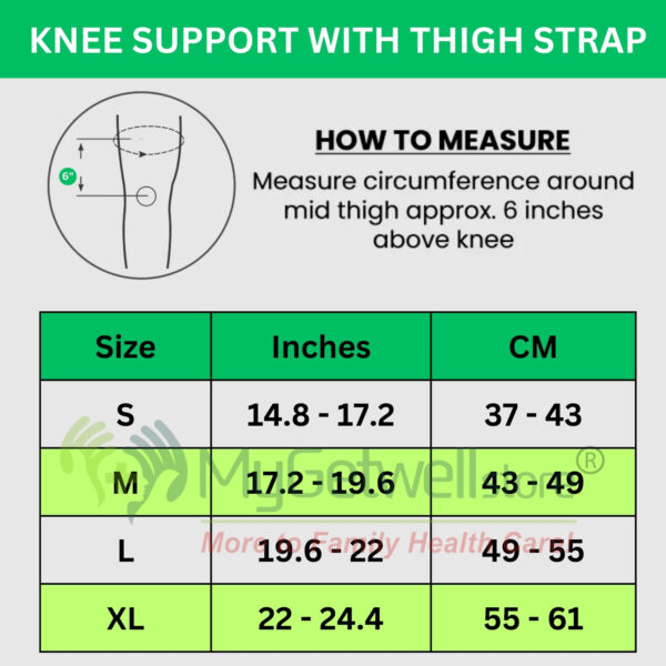 Knee Support with Thigh Strap - Image 2