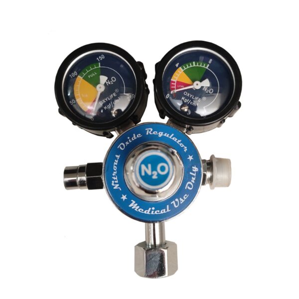Single Stage Twin Gauge Nitrous Oxide Regulator