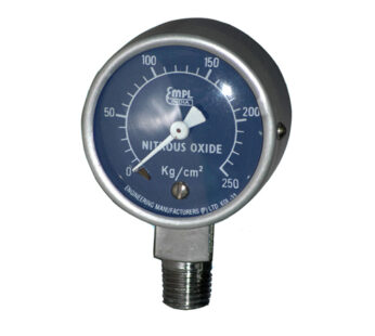Pressure Gauge Nitrous Oxide , 50 mm Dia (0-250 Kg/Cm2)