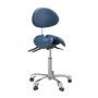 Saddle Stool with Back Rest Support