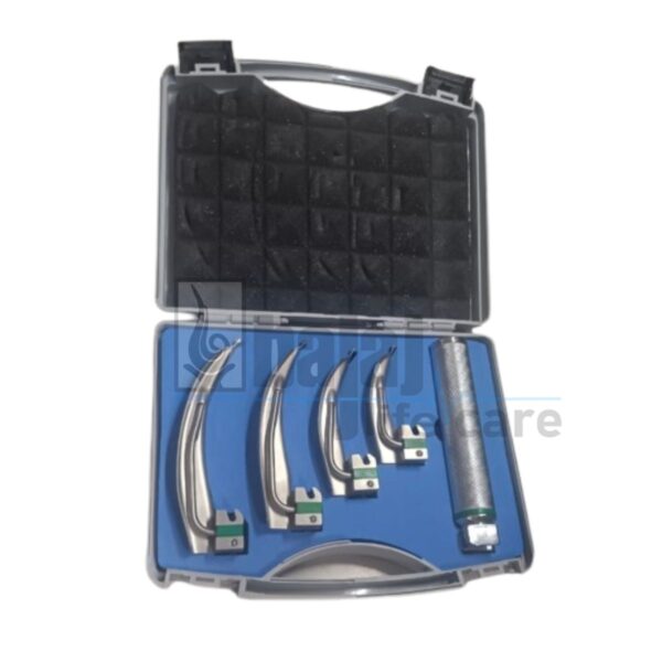 MRI Compatible Laryngoscope Set Adult with Box & Battery - Image 2