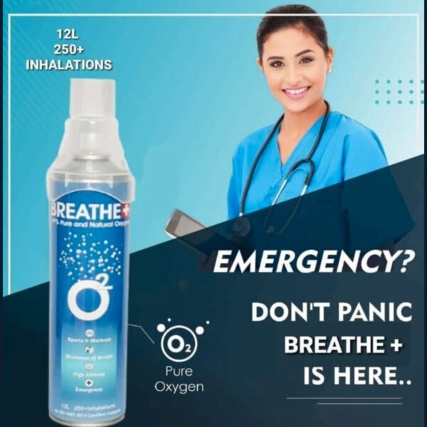 Portable Oxygen Can - Breathe+ (12L) - Image 4